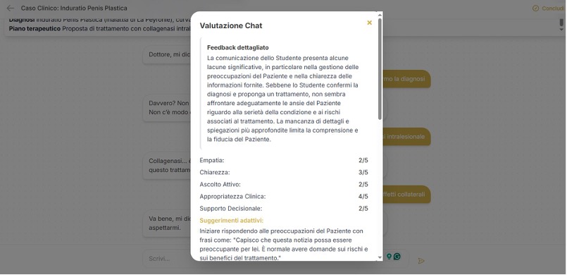 Valutazione della chat